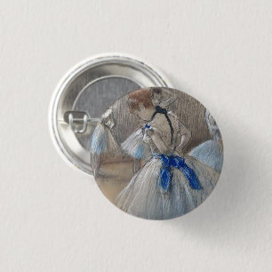 Chapa Redonda De 2,5 Cm Bailarina de lazo azul Edgar Degas
