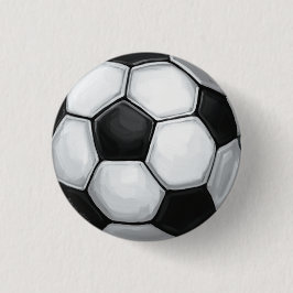 Chapa Redonda De 2,5 Cm Balón de fútbol