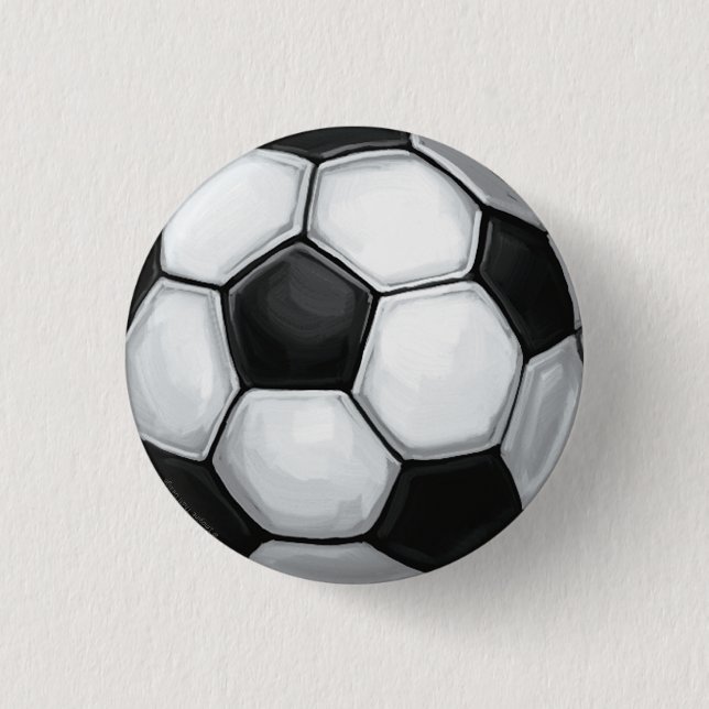 Chapa Redonda De 2,5 Cm Balón de fútbol (Anverso)