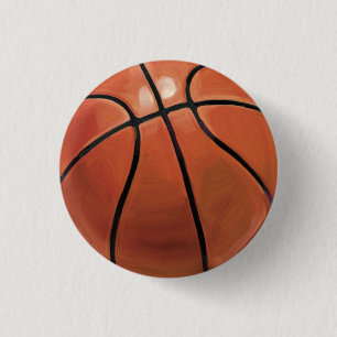 Chapa Redonda De 2,5 Cm Baloncesto