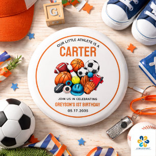 Chapa Redonda De 2,5 Cm Balones Deportivos Modern Boys All Star Cumpleaños