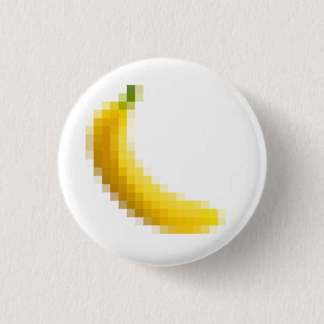 Chapa Redonda De 2,5 Cm Banana (Anverso)