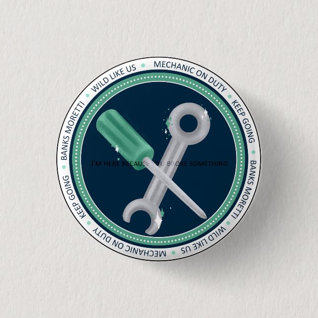 Chapa Redonda De 2,5 Cm Banca - AC (Anverso)