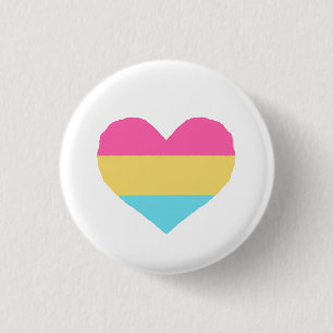 Chapa Redonda De 2,5 Cm Banda del Orgullo Pansexual
