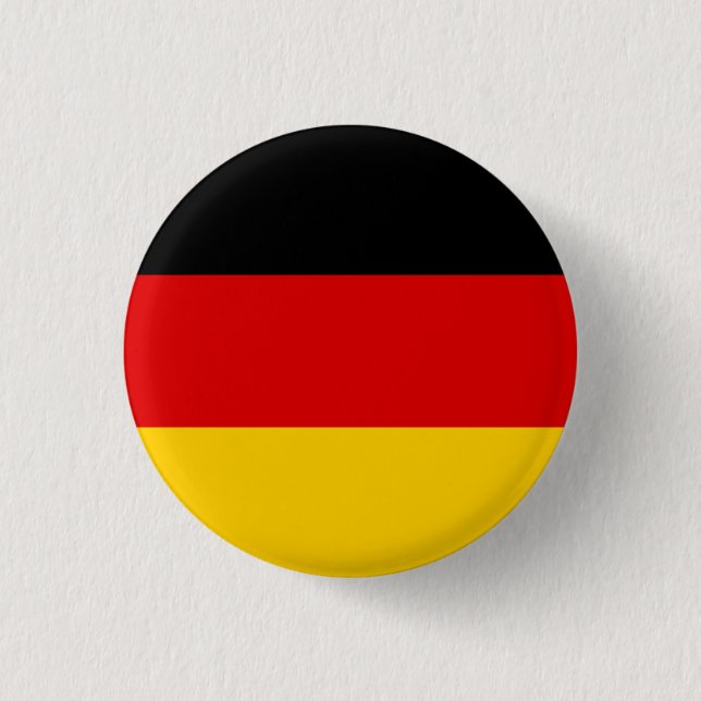 Chapa Redonda De 2,5 Cm Bandera alemana, bandera de Alemania (Anverso)