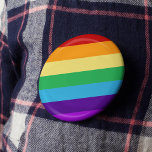 Chapa Redonda De 2,5 Cm Bandera arco iris<br><div class="desc">Los colores brillantes del arcoiris para celebrar tu orgullo,  ¡o solamente tu felicidad!</div>