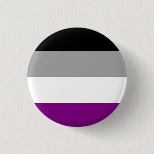 Chapa Redonda De 2,5 Cm Bandera asexual