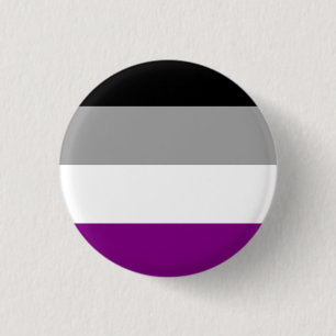 Chapa Redonda De 2,5 Cm Bandera asexual
