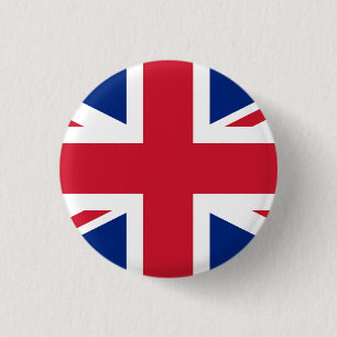 Chapa Redonda De 2,5 Cm Bandera británica