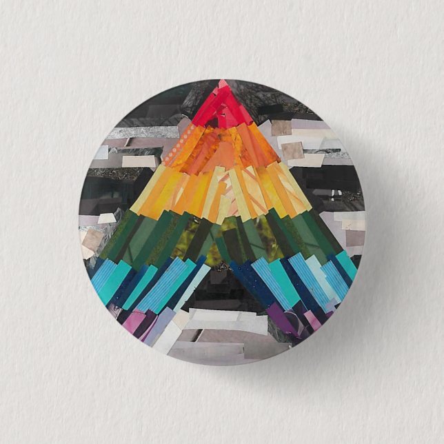 Chapa Redonda De 2,5 Cm Bandera de aliado (Anverso)