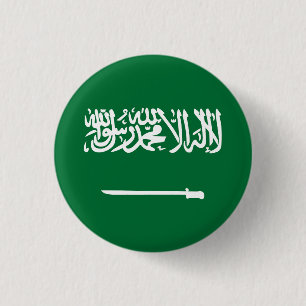 Chapa Redonda De 2,5 Cm Bandera de Arabia Saudita