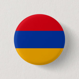 Chapa Redonda De 2,5 Cm Bandera de Armenia