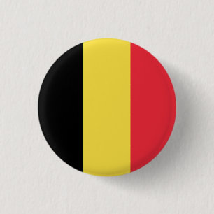 Chapa Redonda De 2,5 Cm Bandera de Bélgica