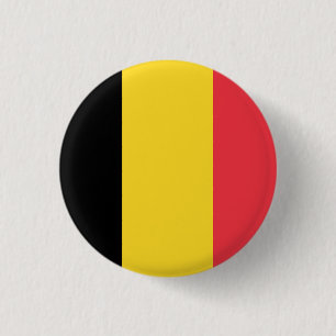 Chapa Redonda De 2,5 Cm Bandera de Bélgica