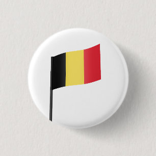Chapa Redonda De 2,5 Cm Bandera de Bélgica
