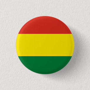 Chapa Redonda De 2,5 Cm Bandera de Bolivia (Bolivia)