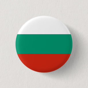 Chapa Redonda De 2,5 Cm Bandera de Bulgaria