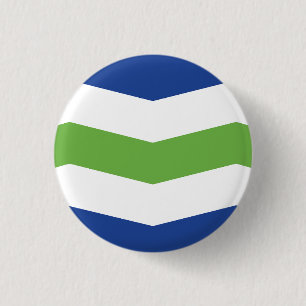 Chapa Redonda De 2,5 Cm Bandera de Burlington, Vermont
