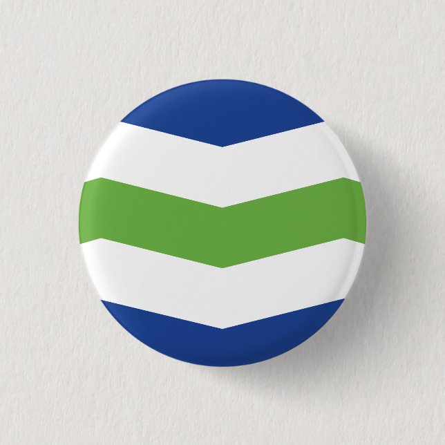 Chapa Redonda De 2,5 Cm Bandera de Burlington, Vermont (Anverso)