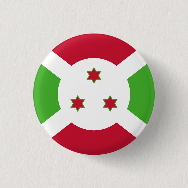 Chapa Redonda De 2,5 Cm Bandera de Burundi (Anverso)