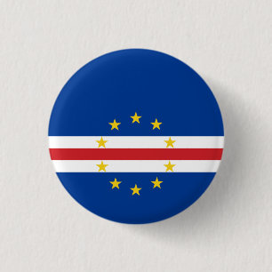 Chapa Redonda De 2,5 Cm Bandera de Cabo Verde