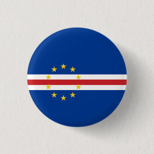 Chapa Redonda De 2,5 Cm Bandera de Cabo Verde