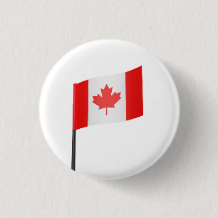 Chapa Redonda De 2,5 Cm Bandera de Canadá