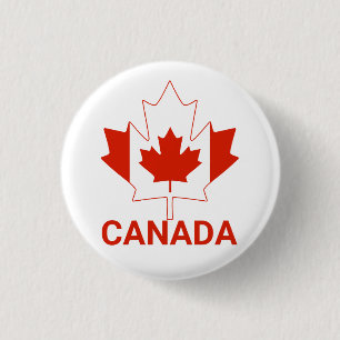 Chapa Redonda De 2,5 Cm Bandera de Canadá