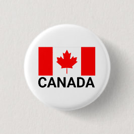Chapa Redonda De 2,5 Cm Bandera de Canadá Bandera canadiense, bandera cana