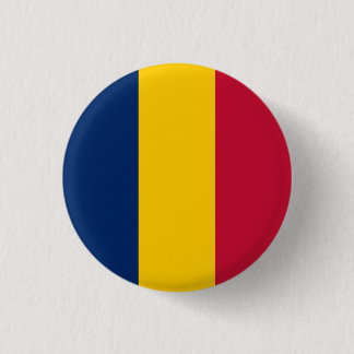 Chapa Redonda De 2,5 Cm Bandera de Chad