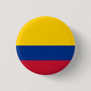 Chapa Redonda De 2,5 Cm Bandera de Colombia