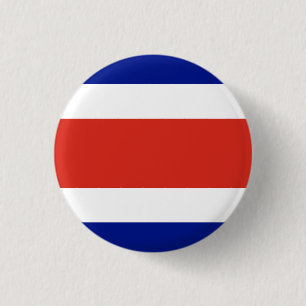 Chapa Redonda De 2,5 Cm Bandera de Costa Rica