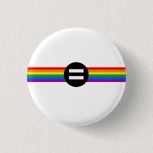 Chapa Redonda De 2,5 Cm Bandera de Derechos Gay