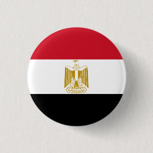Chapa Redonda De 2,5 Cm Bandera de Egipto