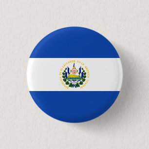 Chapa Redonda De 2,5 Cm Bandera de El Salvador
