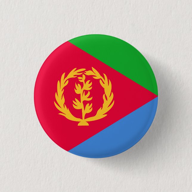 Chapa Redonda De 2,5 Cm Bandera de Eritrea (Anverso)