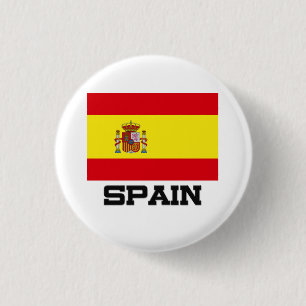 Chapa Redonda De 2,5 Cm Bandera de España