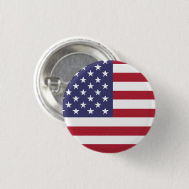 Chapa Redonda De 2,5 Cm Bandera de Estados Unidos Patriótica Bandera Estre
