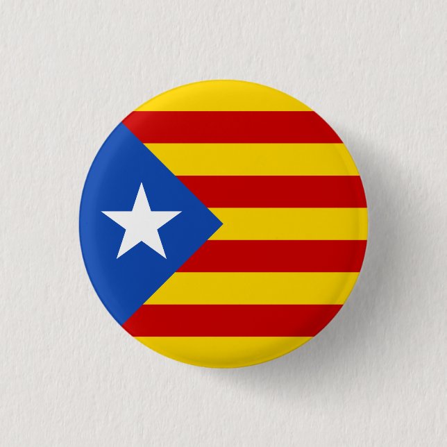 Chapa Redonda De 2,5 Cm Bandera de Estelada (Anverso)
