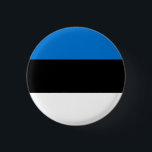 Chapa Redonda De 2,5 Cm Bandera de Estonia<br><div class="desc">Bandera de Estonia</div>