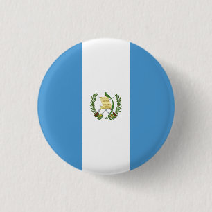Chapa Redonda De 2,5 Cm Bandera de Guatemala