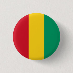 Chapa Redonda De 2,5 Cm Bandera de Guinea