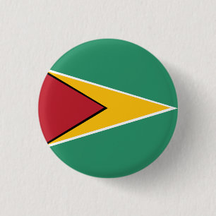 Chapa Redonda De 2,5 Cm Bandera de Guyana