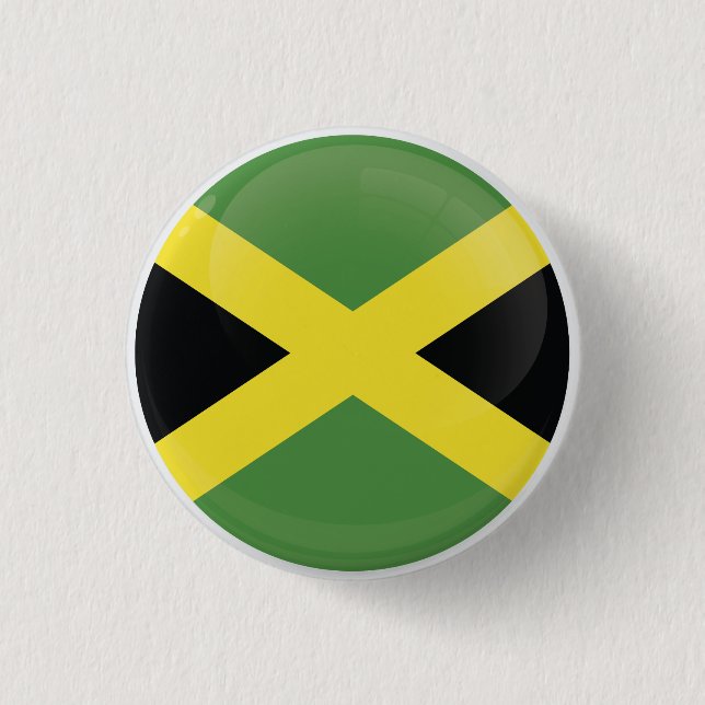 Chapa Redonda De 2,5 Cm Bandera de iconos redondos de Jamaica (Anverso)