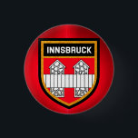 Chapa Redonda De 2,5 Cm Bandera de Innsbruck<br><div class="desc">Bandera de Innsbruck</div>