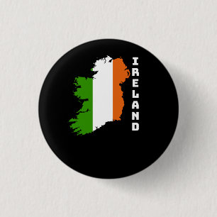 Chapa Redonda De 2,5 Cm Bandera de Irlanda