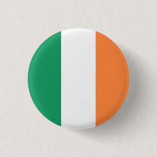 Chapa Redonda De 2,5 Cm Bandera de Irlanda