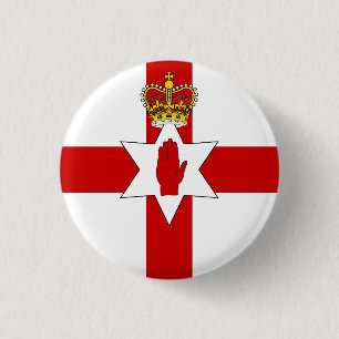 Chapa Redonda De 2,5 Cm Bandera de Irlanda del Norte