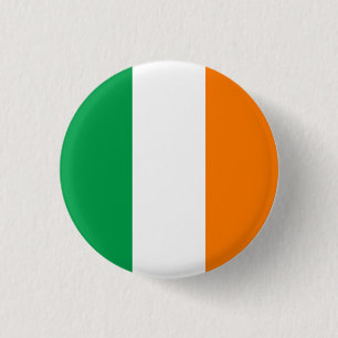 Chapa Redonda De 2,5 Cm Bandera de Irlanda (irlandesa)
