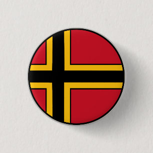 Chapa Redonda De 2,5 Cm Bandera de la Resistencia Alemana